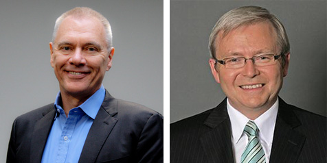Bill Bowtell and Kevin Rudd